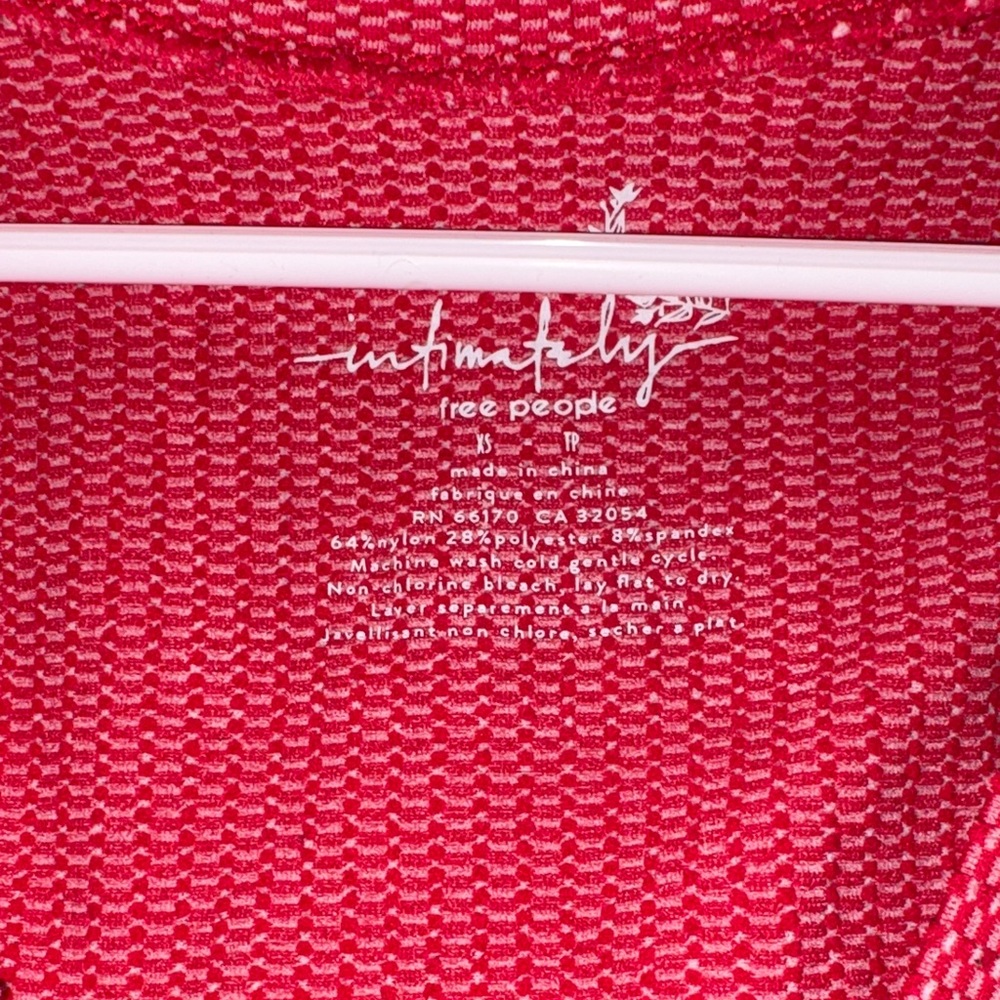 Free People V-Neck Red Tank Top - Picture 2 of 2